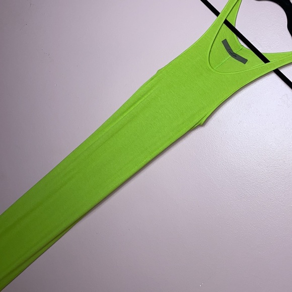 Enza Costa Silk Racerback Dress in Lime - Picture 3 of 5